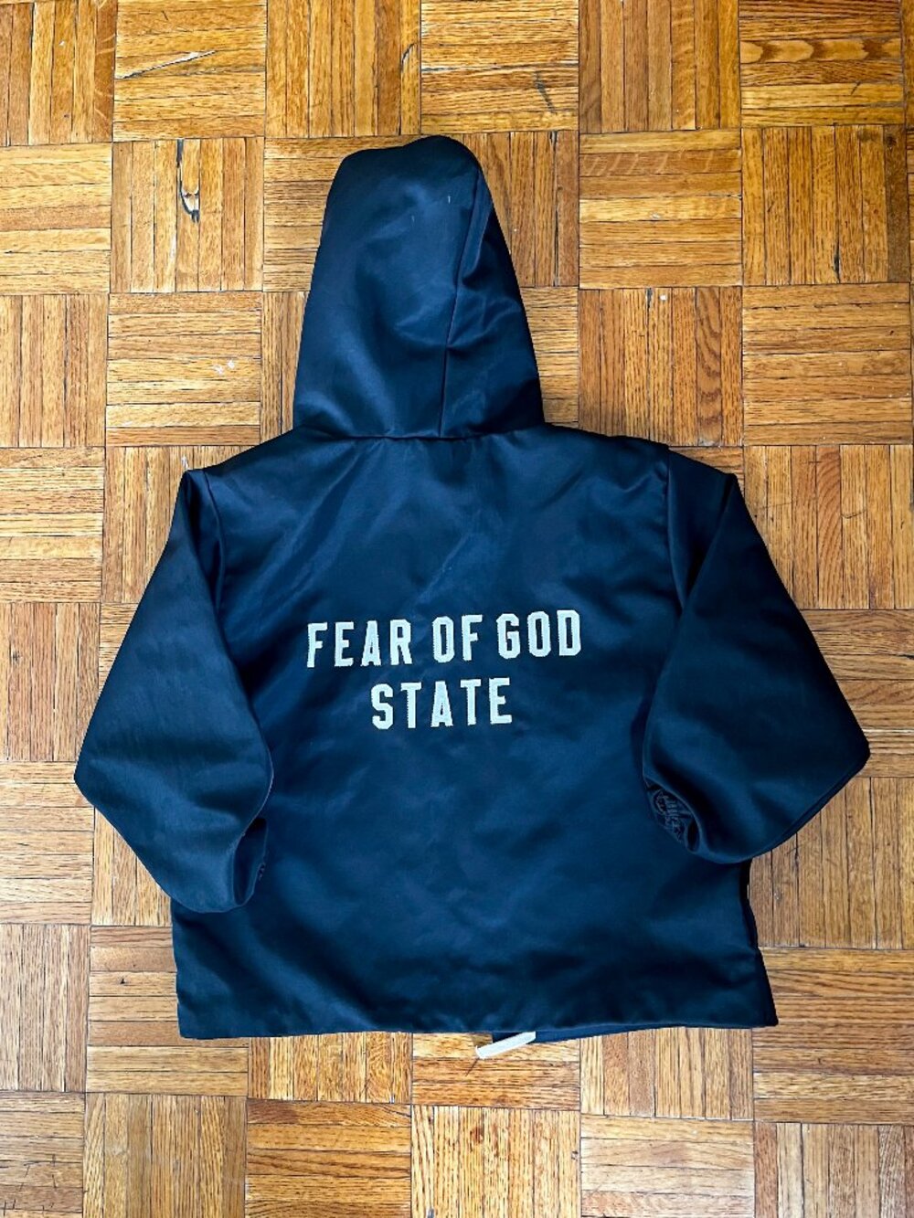 Fear of God Essentials Kids Jacket – “Fear of God State” (Size 8)